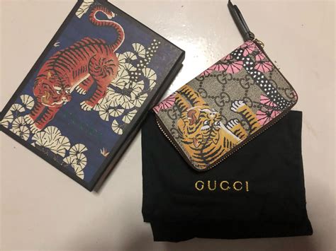 gucci mens wallet tiger|Gucci bengal tiger wallet.